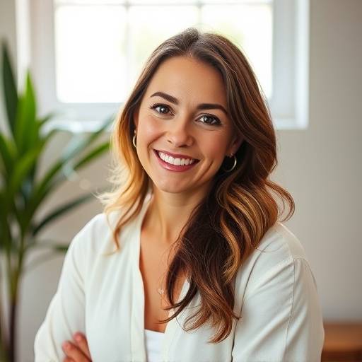 Retrato de Ana Carolina Pereira, fundadora do Estüdio Luz do Sol.